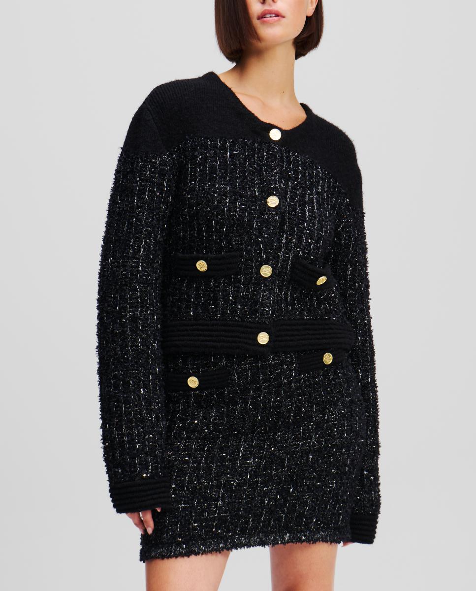 Imagen 0 de Chaqueta de mujer de punto boucle