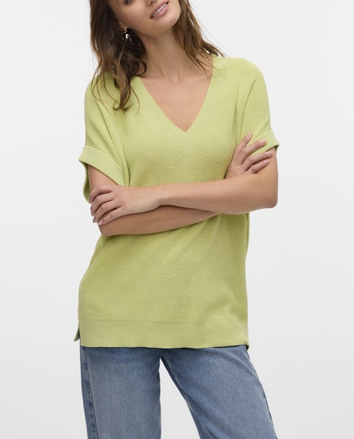 Imagen 0 de Top de punto fino de mujer con detalle en brillo