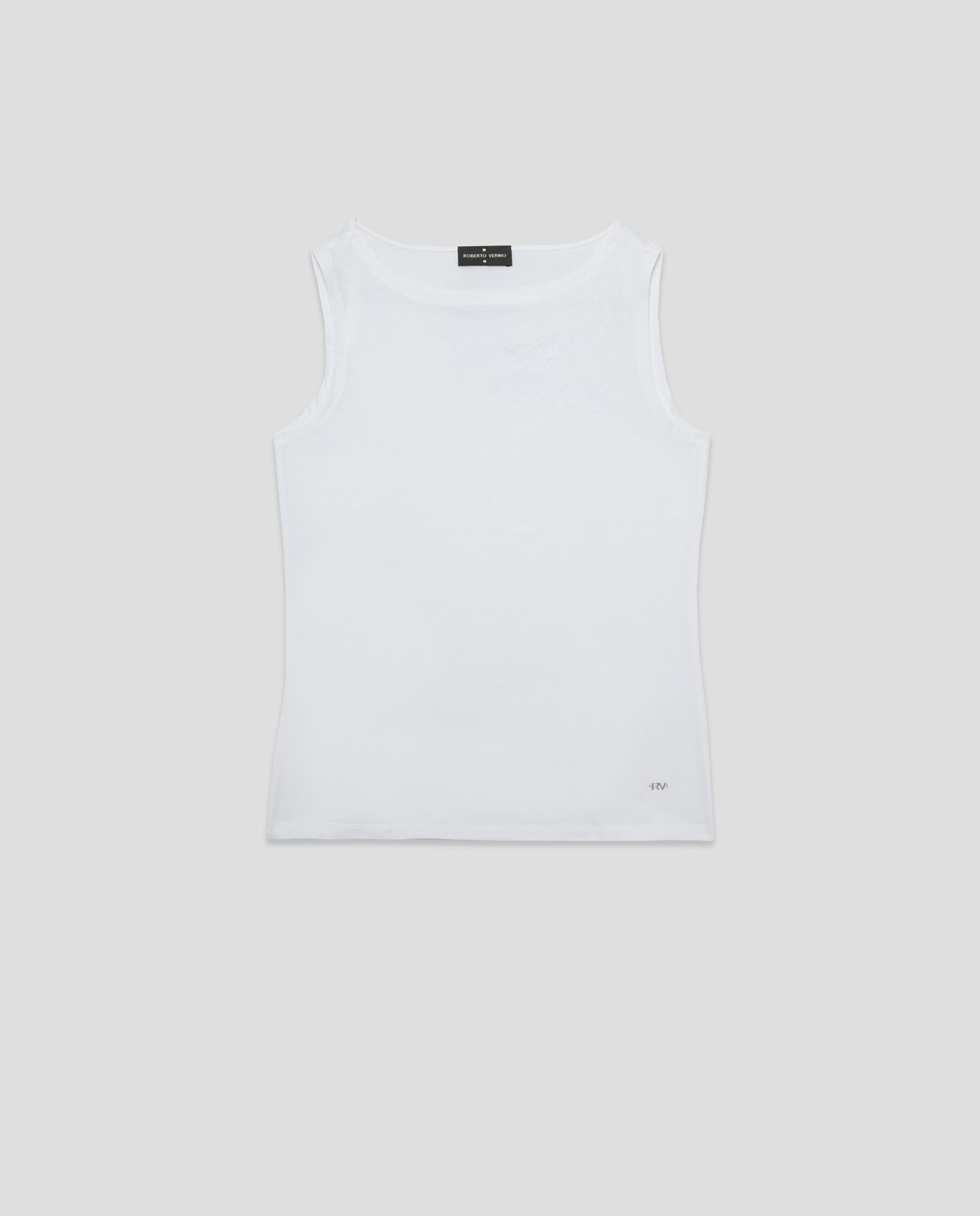 Imagen 0 de Tank top de mujer con flor bordada