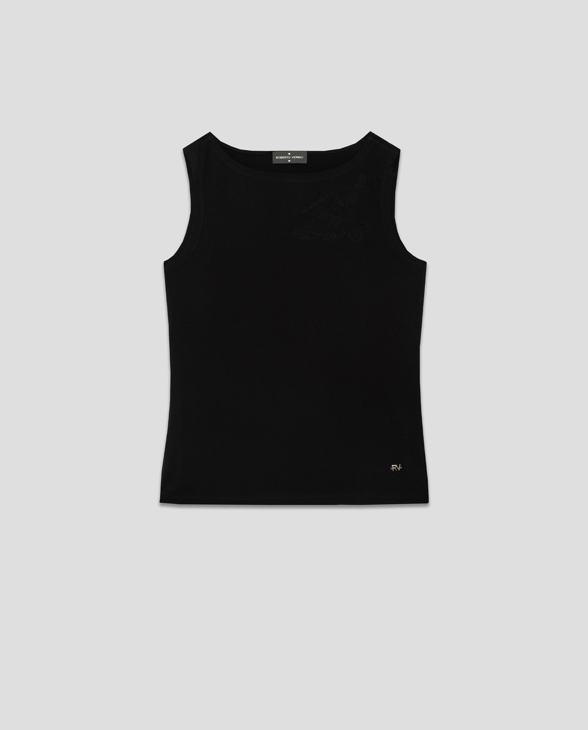 Imagen 0 de Tank top de mujer con flor bordada