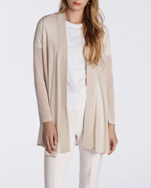 Imagen 0 de Chaqueta abierta de mujer, lisa de manga larga