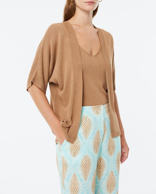Imagen 0 de Cardigan abierto de mujer de manga corta
