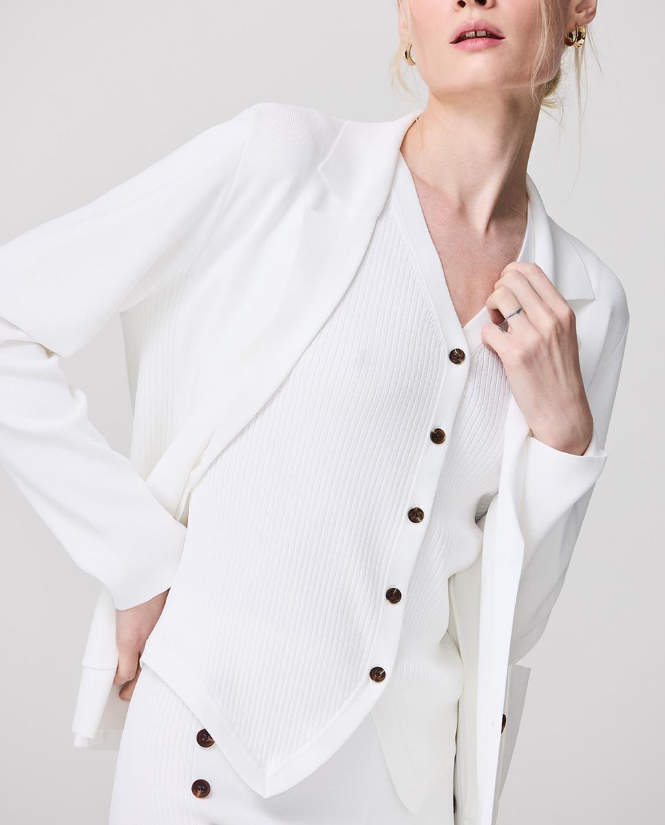 Imagen 0 de Blazer de mujer con detalles rib en los laterales