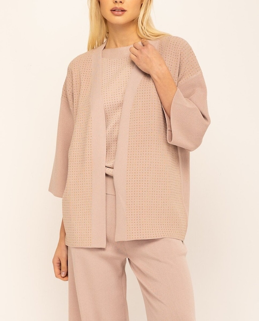 Imagen 0 de Cárdigan de mujer de punto de manga corta Alma