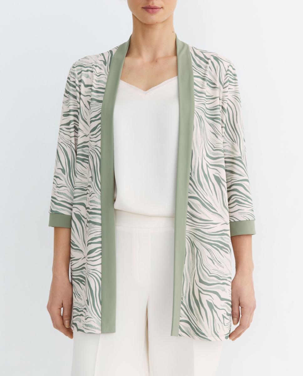 Imagen 0 de Chaqueta de mujer estampada manga 3/4