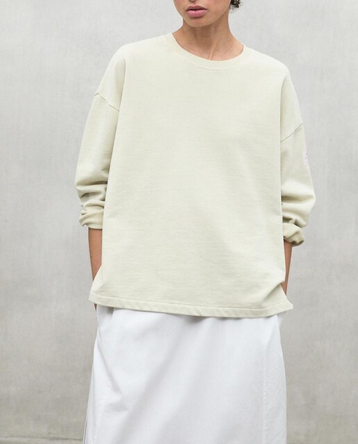 Imagen 0 de Sudadera de mujer oversize con cuello redondo