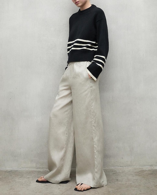 Imagen 0 de Jersey de punto de mujer cuello redondo relaxed fit