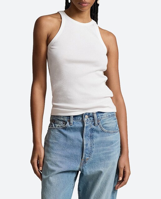 Imagen 0 de Camiseta de mujer de algodón de tirantes