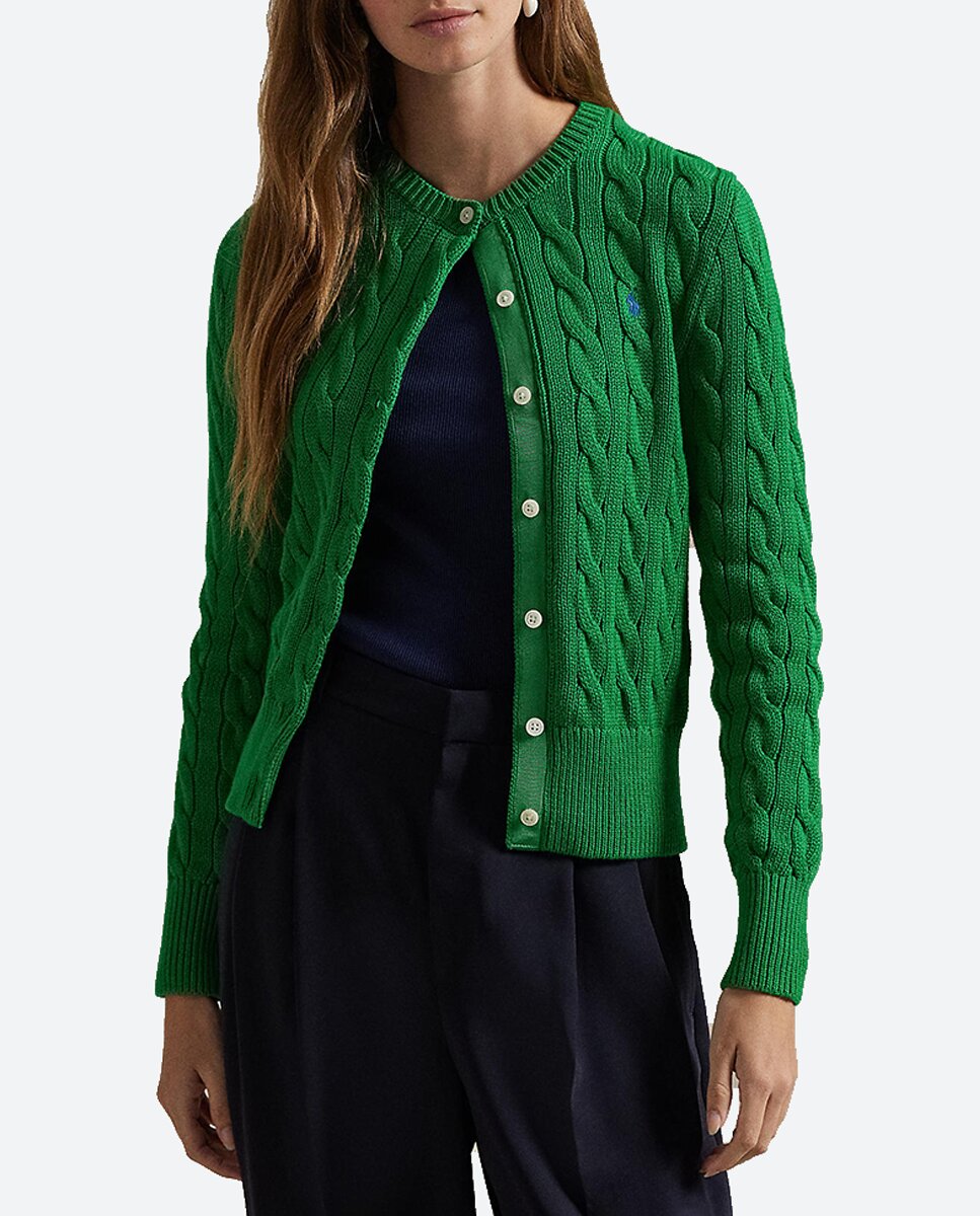 Imagen 0 de Jersey de mujer tipo cárdigan con logo