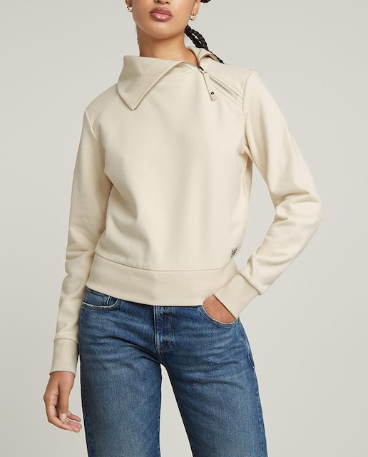 Imagen 0 de Jersey Asymmetric Zip Snug de mujer