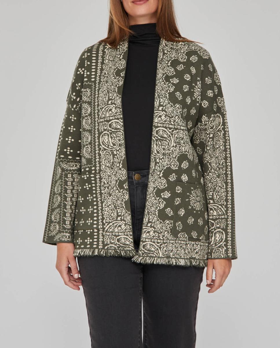 Imagen 0 de Cardigan jacquard bandana
