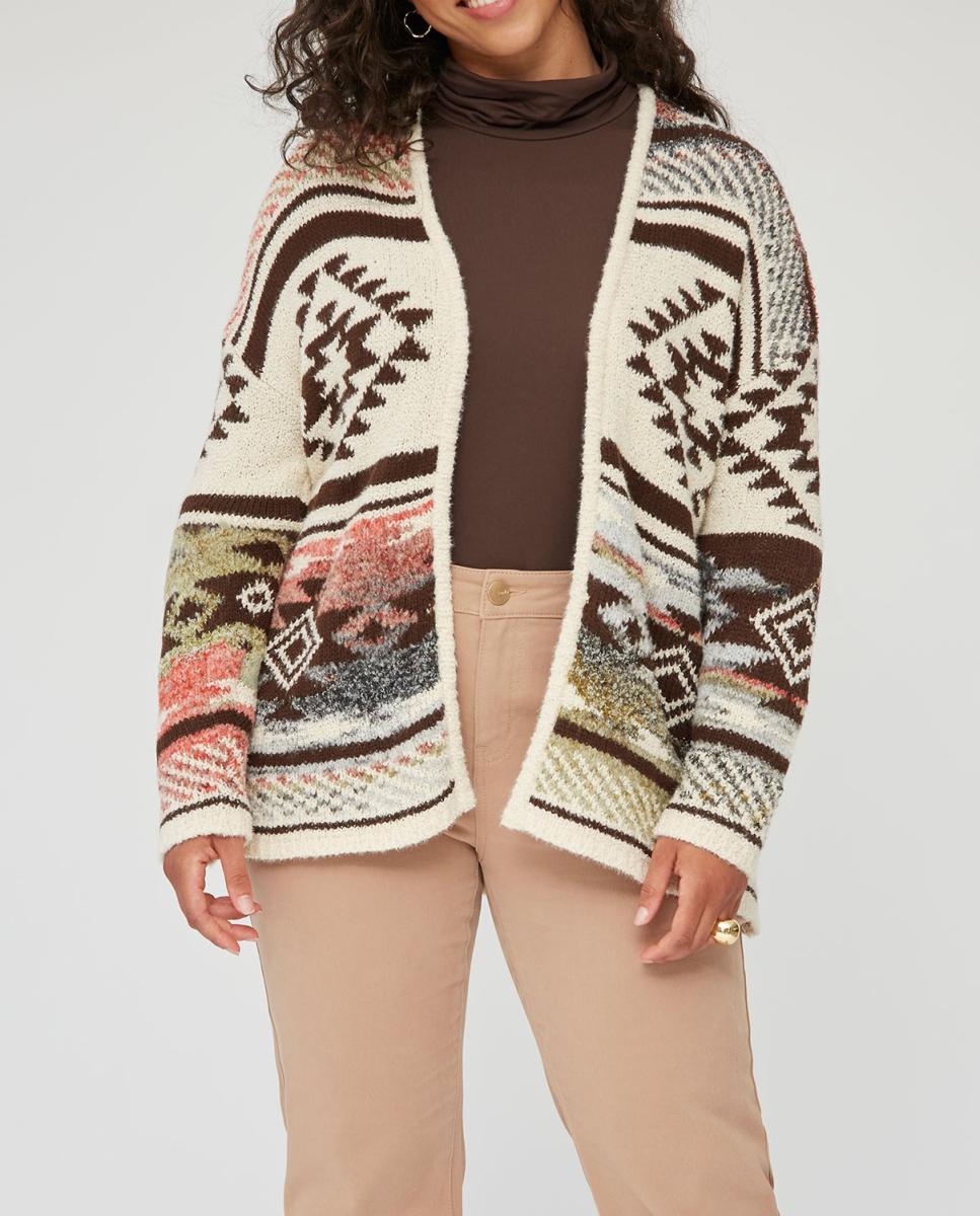 Imagen 0 de Cardigan de punto motivos etnicos