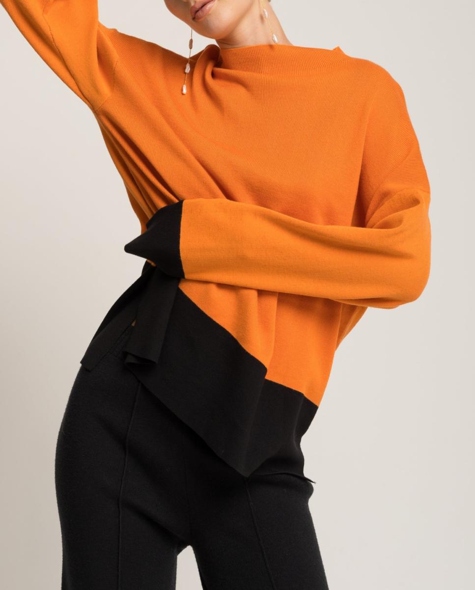 Imagen 0 de Jersey de mujer de punto con puños marcados