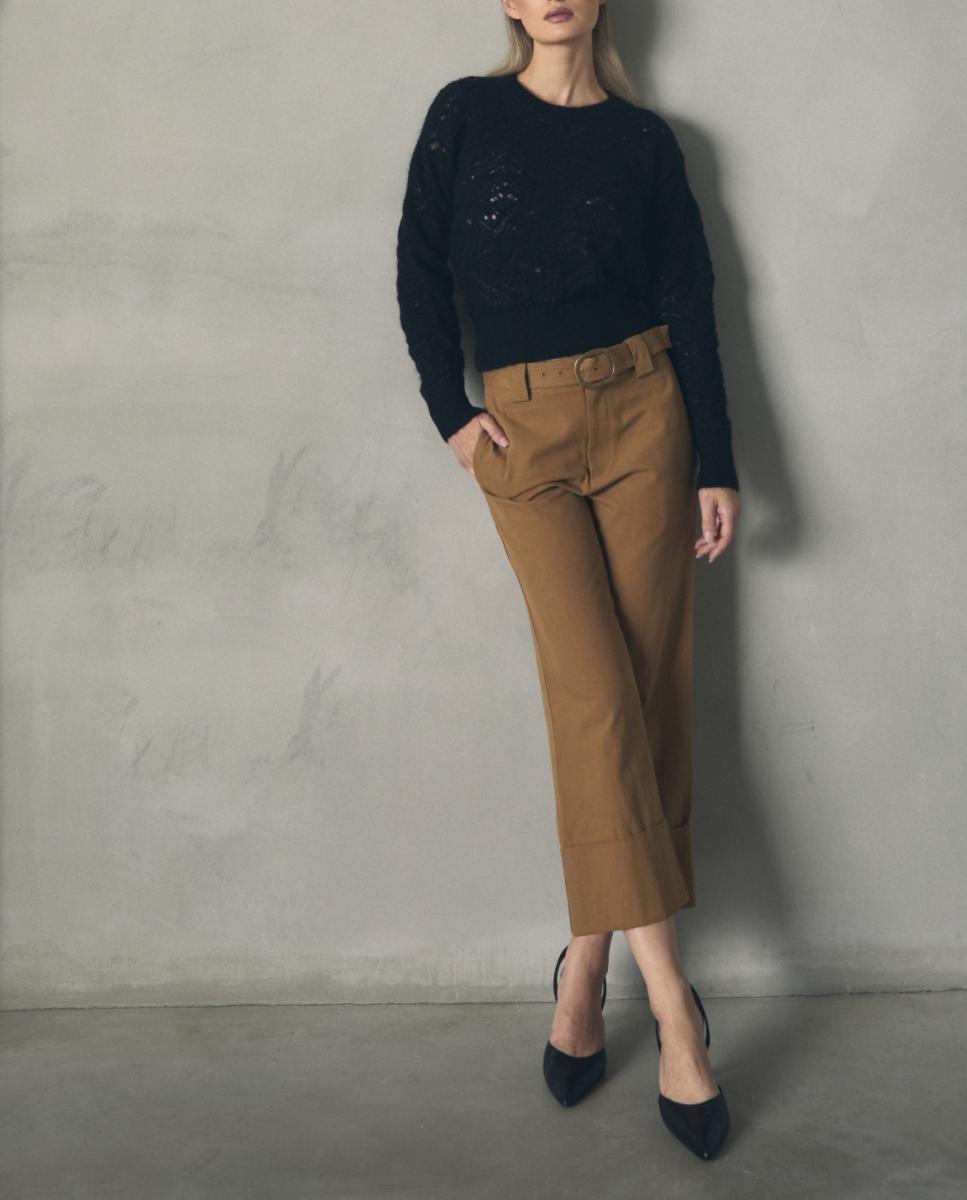 Imagen 0 de Jersey calado de mohair con lurex