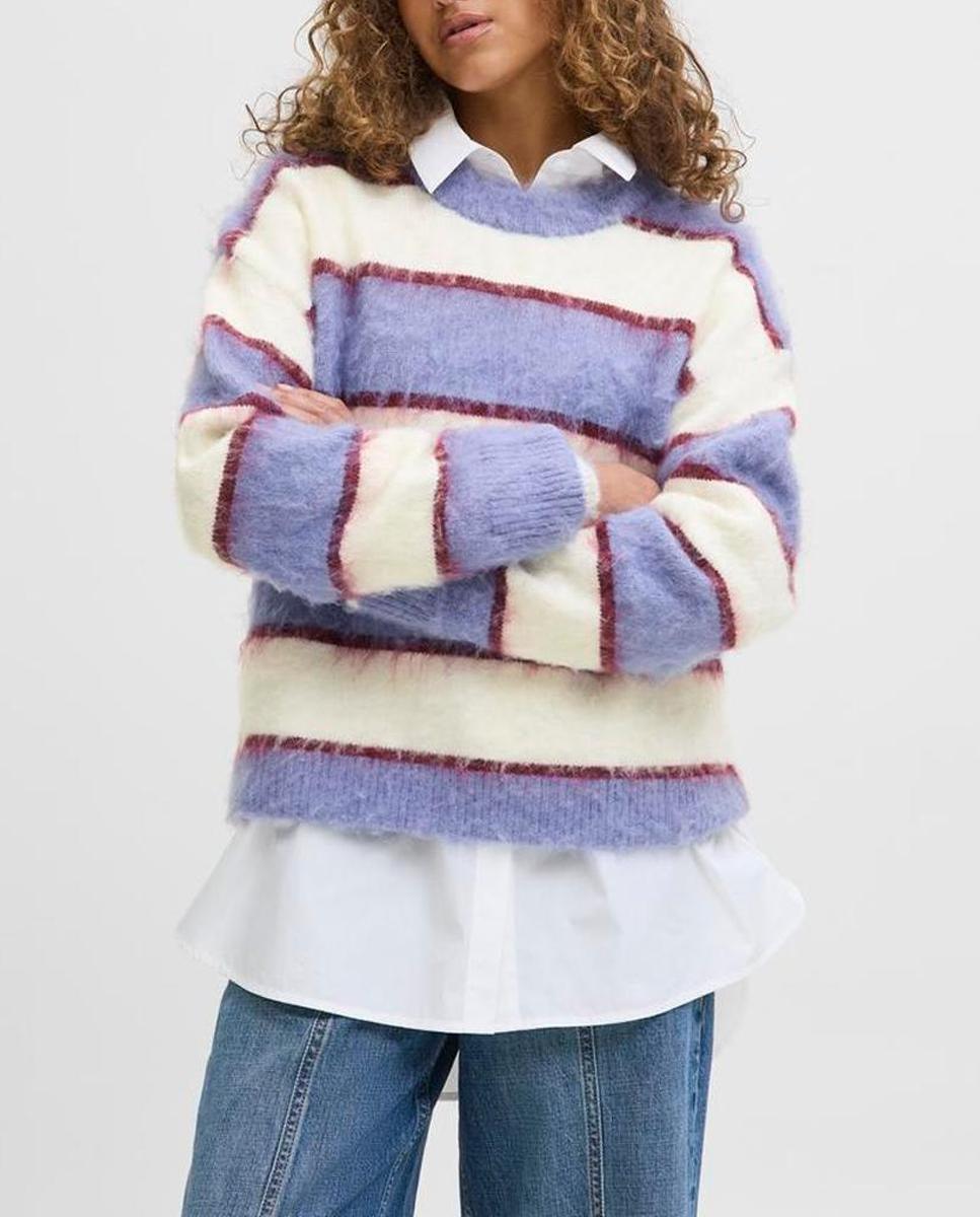 Imagen 0 de Jersey de punto de mujer con cuello redondo