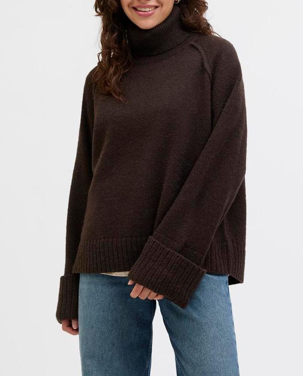 Imagen 0 de Jersey de mujer de punto con cuello alto