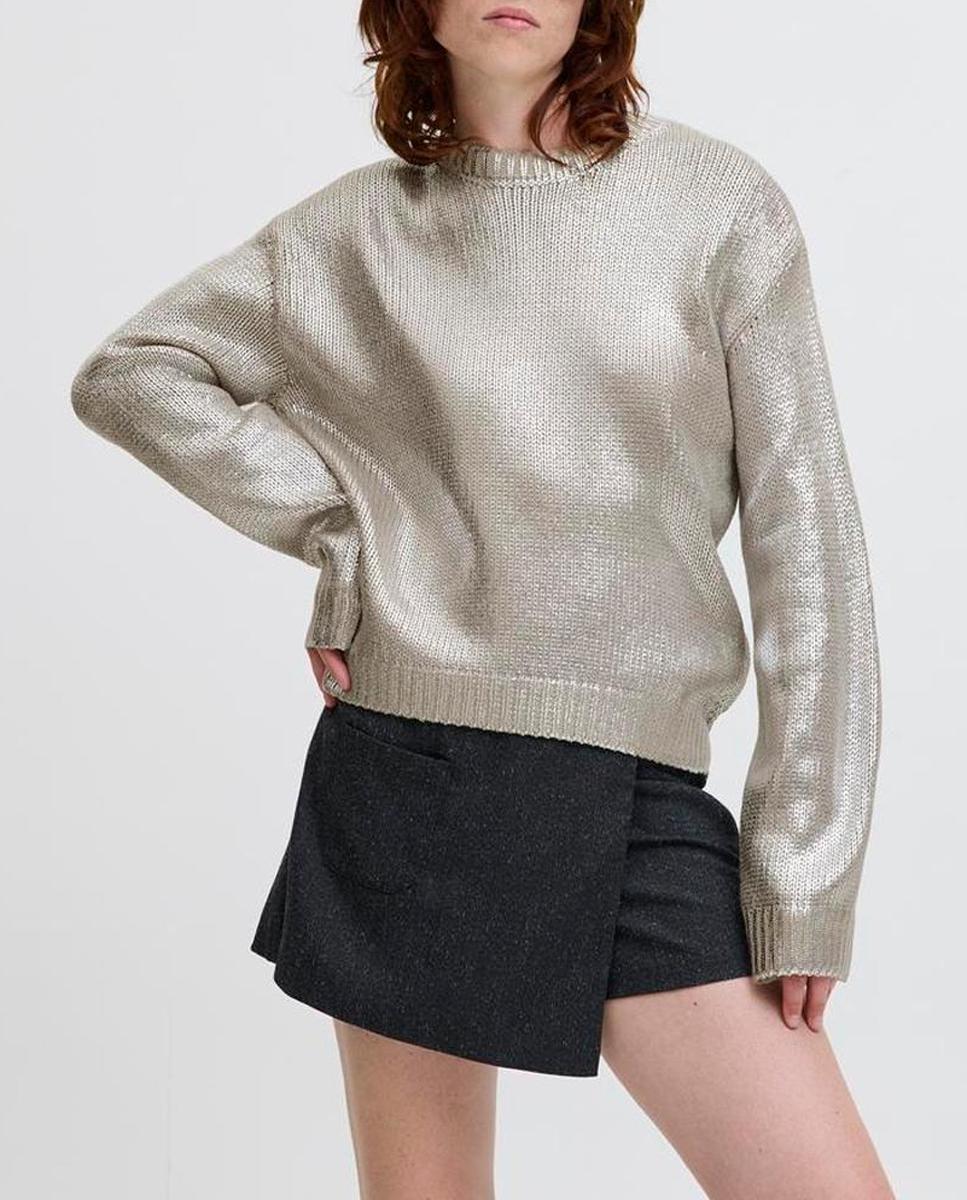 Imagen 0 de Jersey de mujer de punto metalizado