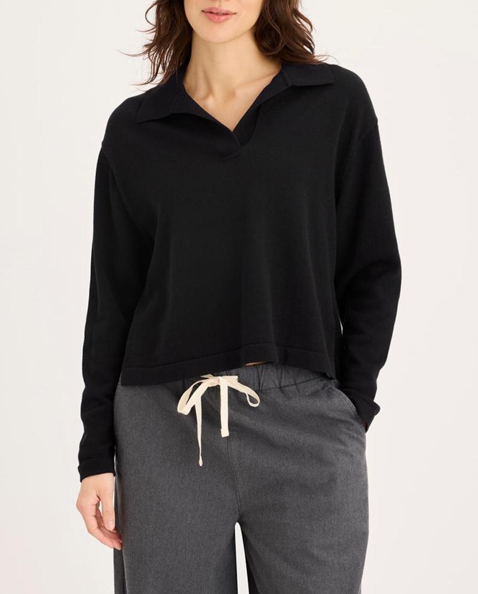 Imagen 0 de Jersey de mujer de manga larga inspiración polo.