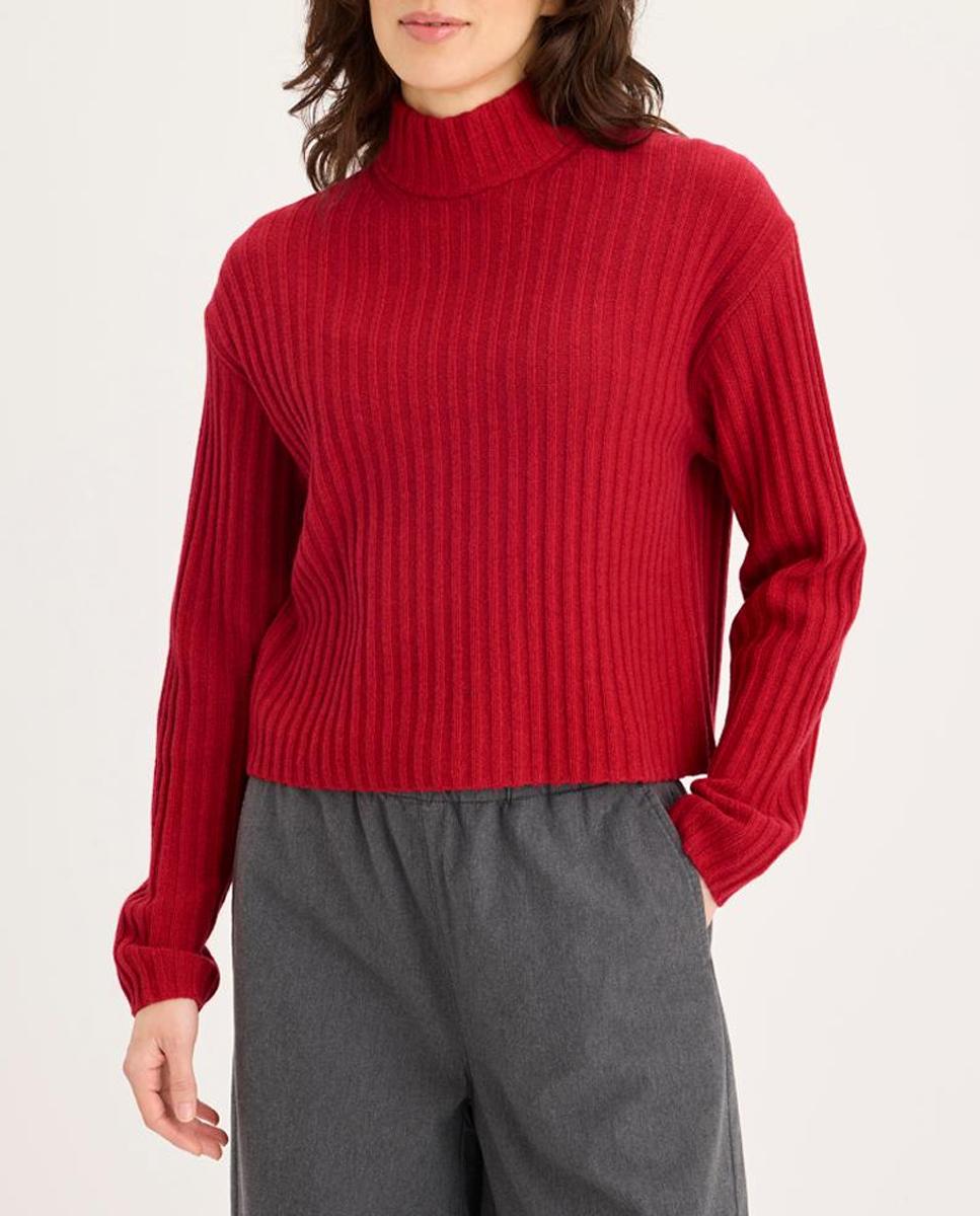 Imagen 0 de Jersey de mujer de manga larga mockneck
