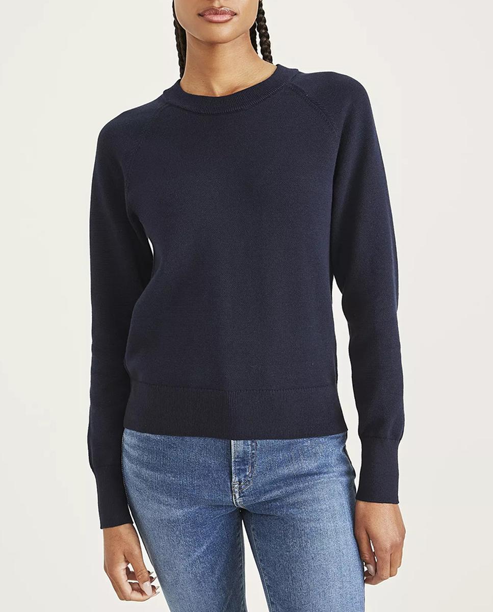 Imagen 0 de Jersey de mujer cuello redondo de algodón
