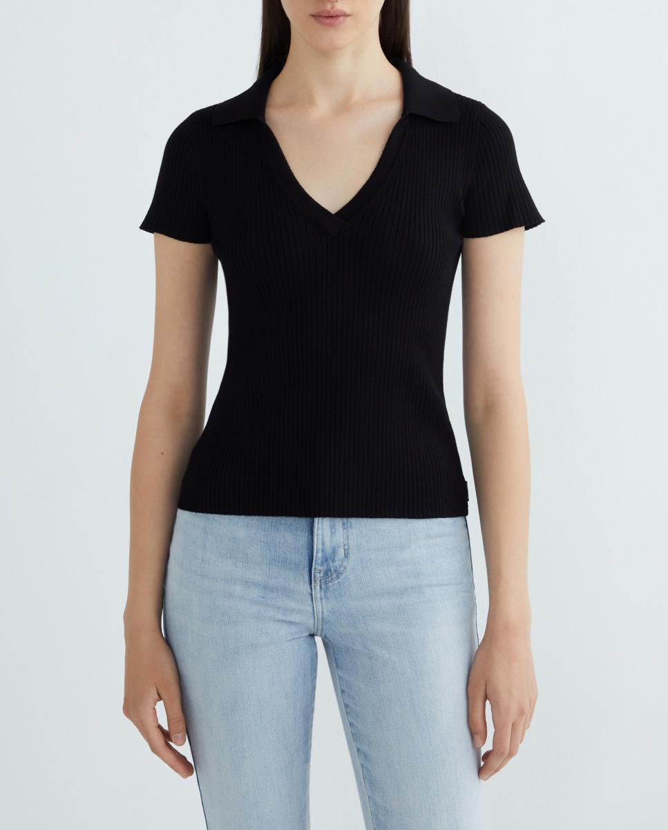 Imagen 0 de Jersey de mujer polo de punto y manga corta