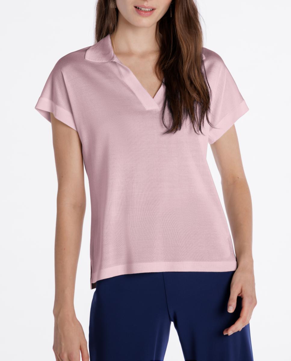 Imagen 0 de Polo de mujer de punto liso y manga corta