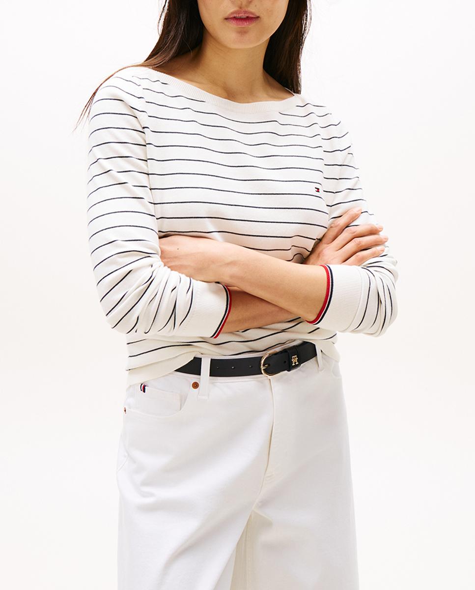 Imagen 0 de Jersey de mujer con cuello barco y manga larga