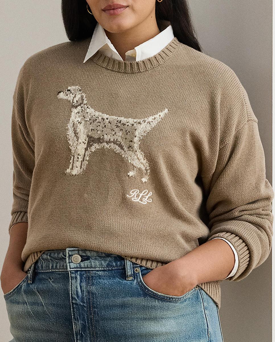 Imagen 0 de Jersey de mujer talla grande de algodón