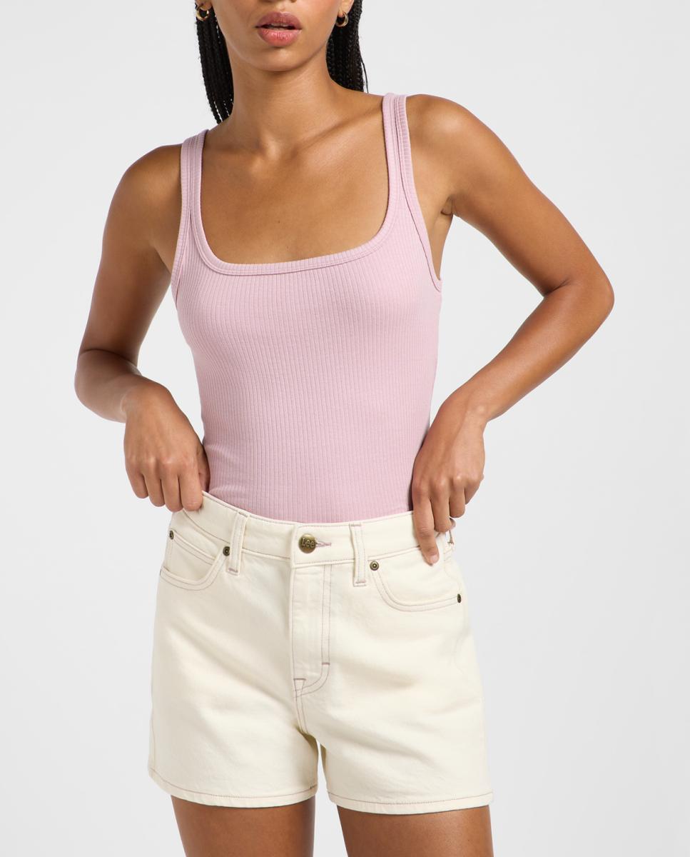 Imagen 0 de Camiseta de manga corta de mujer escote cuadrado