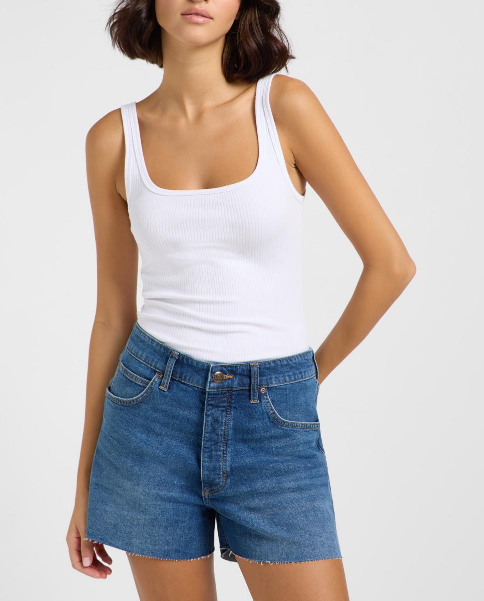 Imagen 0 de Camiseta de manga corta de mujer escote cuadrado