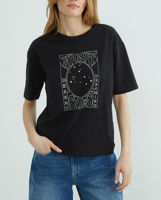 Imagen 0 de Camiseta cuello caja manga corta