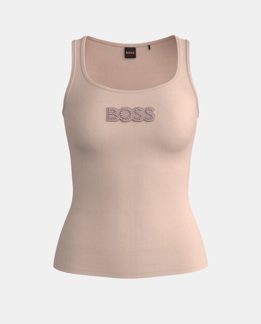 Imagen 0 de Camiseta de mujer con tirantes y logo