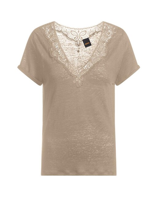 Imagen 0 de Camiseta de mujer de manga corta cuello caja