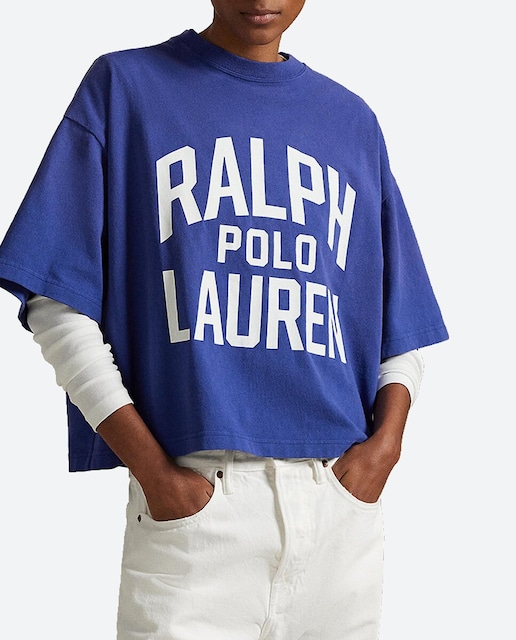 Imagen 0 de Camiseta de mujer de algodón con logotipo