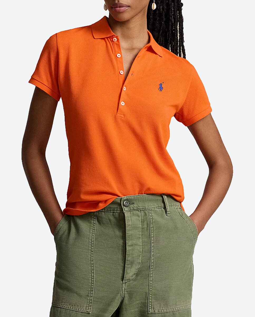 Imagen 0 de Polo de mujer de algodón de manga corta.