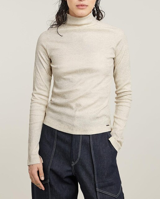 Imagen 0 de Top Coated Slim Rib Mock de mujer