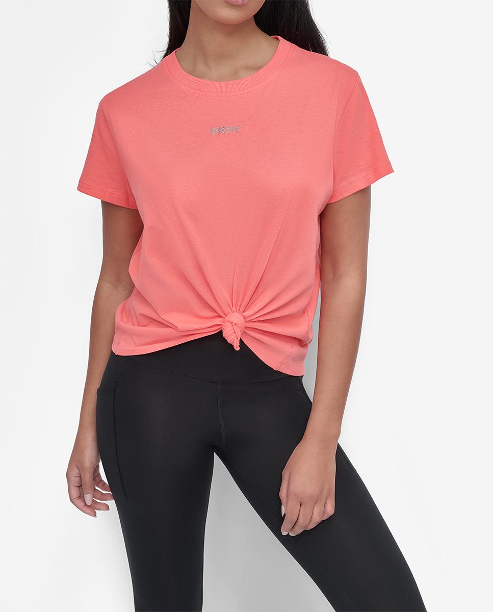 Imagen 0 de Camiseta de mujer de manga corta con cuello redondo.