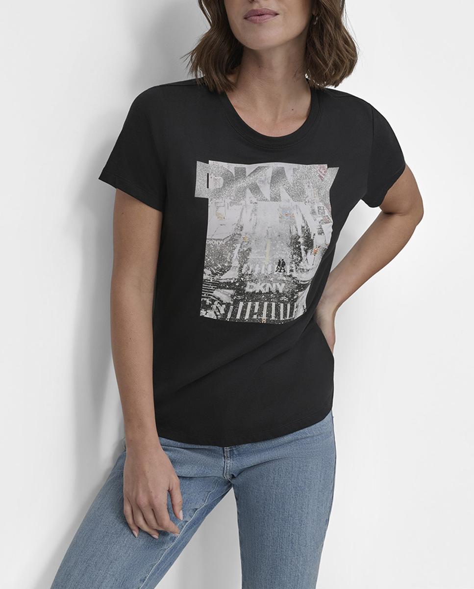 Imagen 0 de Camiseta de mujer de cuello redondo con logo