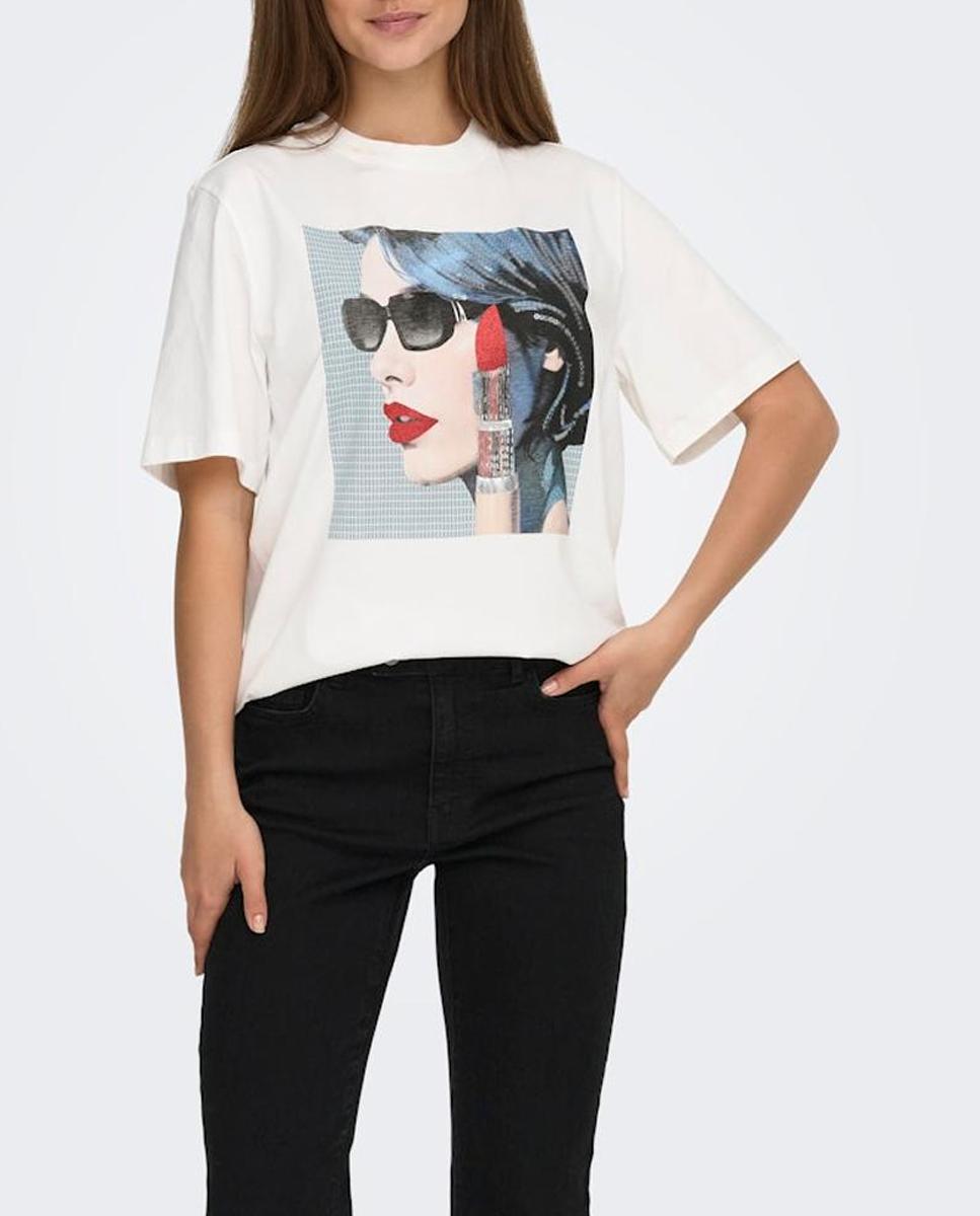 Imagen 0 de Camiseta de mujer 100% algodón de manga corta