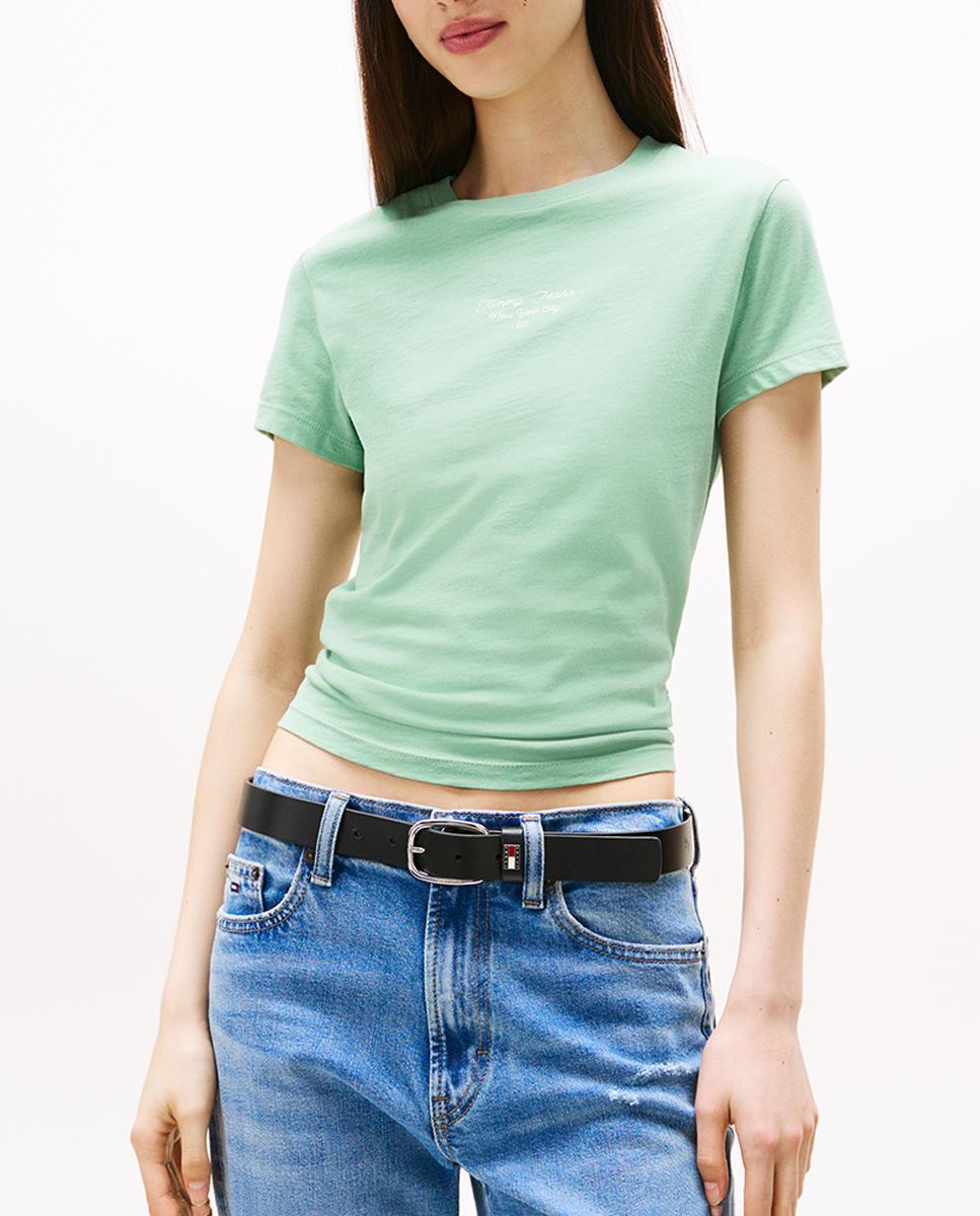 Imagen 0 de Camiseta de mujer slim fit con logo estampado