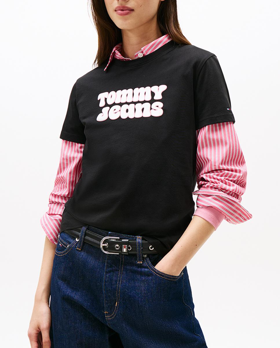 Imagen 0 de Camiseta de mujer regular fit con estampado frontal
