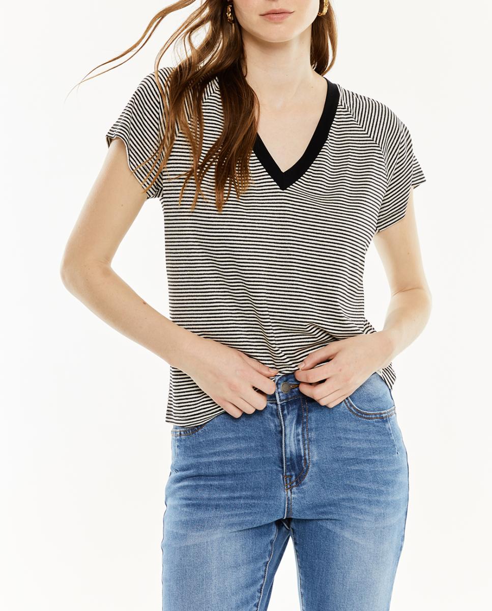 Imagen 0 de Camiseta de mujer rayas