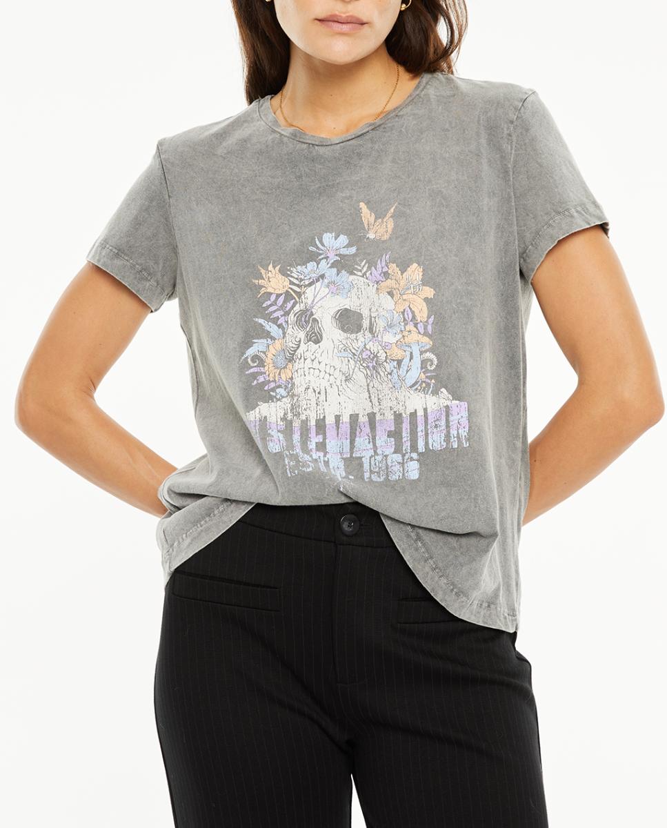 Imagen 0 de Camiseta de mujer posicional calavera