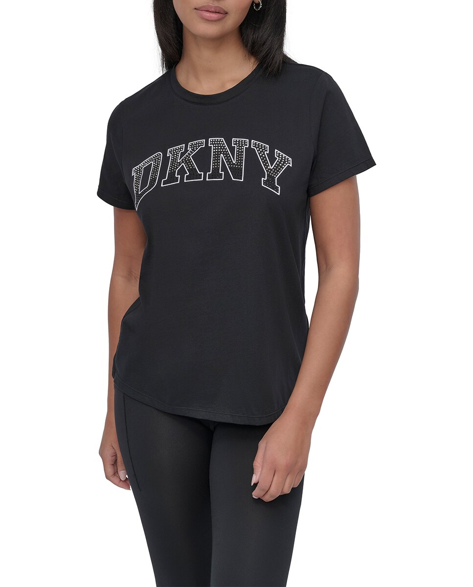 Imagen 0 de Camiseta de mujer manga corta con cuello redondo.