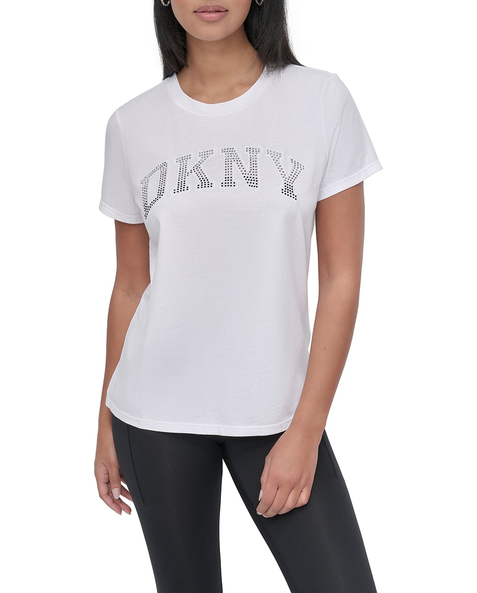 Imagen 0 de Camiseta de mujer manga corta con cuello redondo.