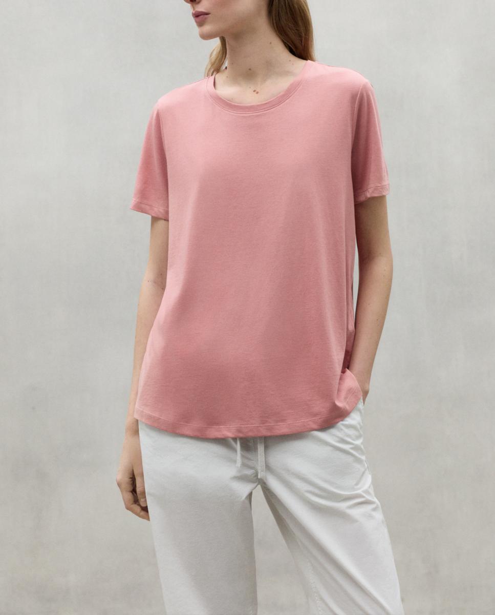 Imagen 0 de Camiseta básica de manga corta y cuello redondo.