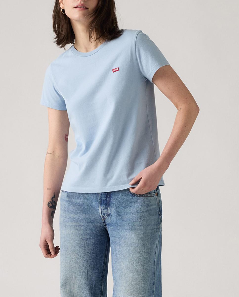 Imagen 0 de Camiseta de mujer de manga corta cuello redondo