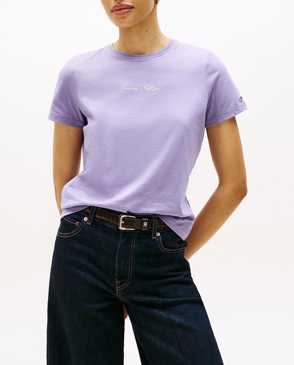 Imagen 0 de Camiseta de mujer con logo engomado en el pecho