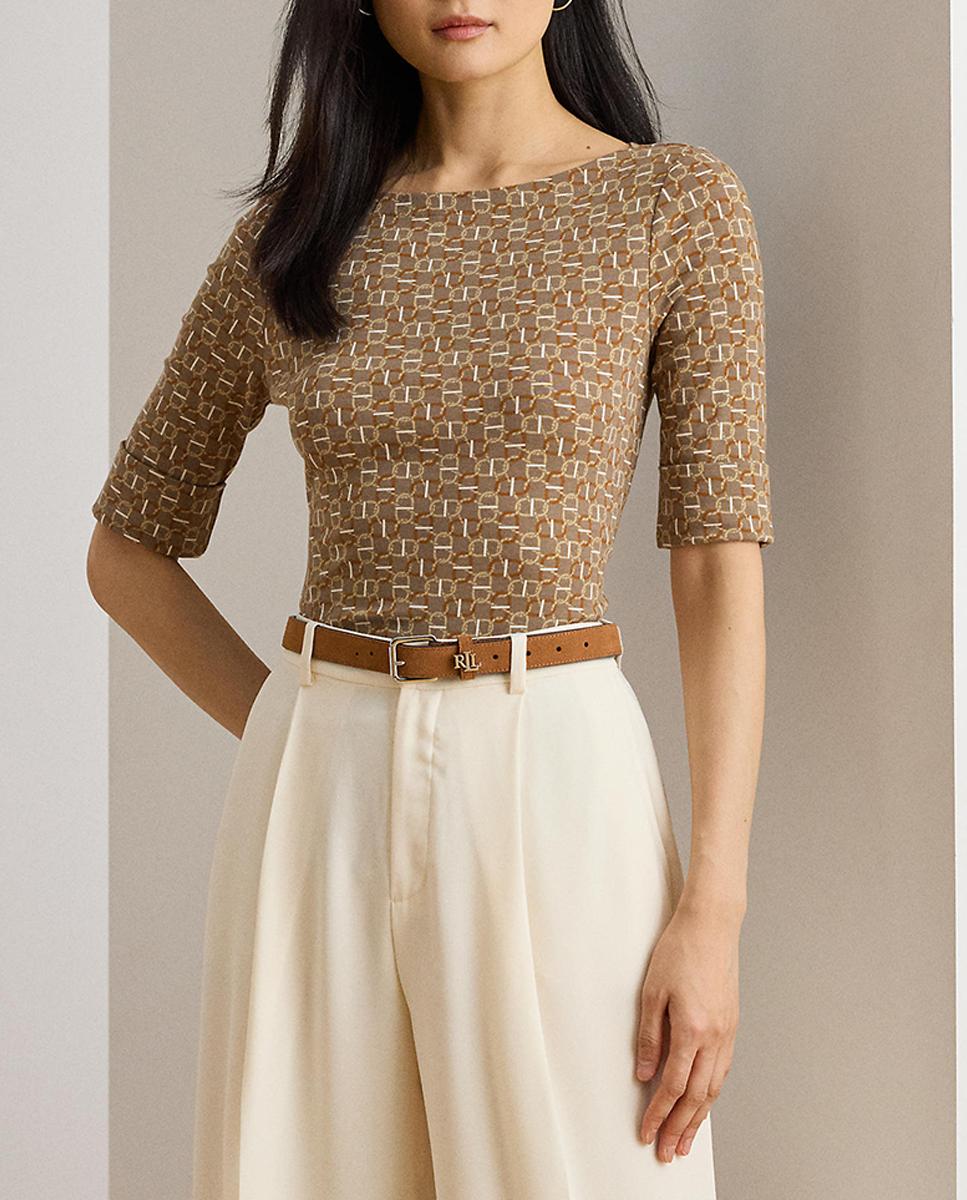 Imagen 0 de Camiseta de mujer de algodón elástico