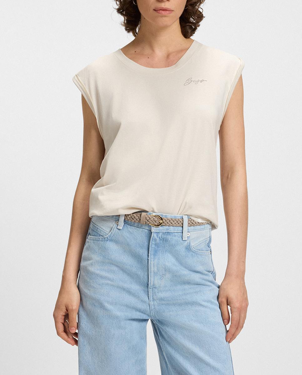 Imagen 0 de Camiseta cuello redondo sin mangas